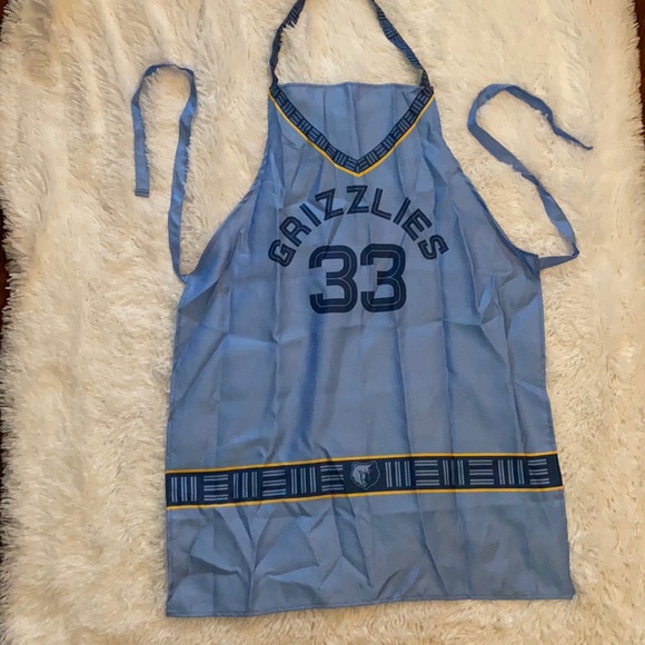 Rare New Memphis Grizzlies Jersey Apron Blue Navy 33 - Picture 4 of 10